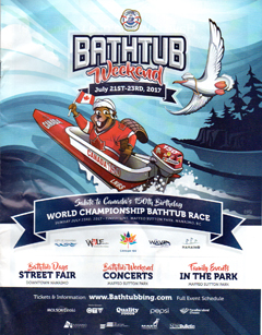 poster of Nanaimo Annual - World Championship Bathtub Races and Marine Festival - CLICK FOR ENLARGMENT